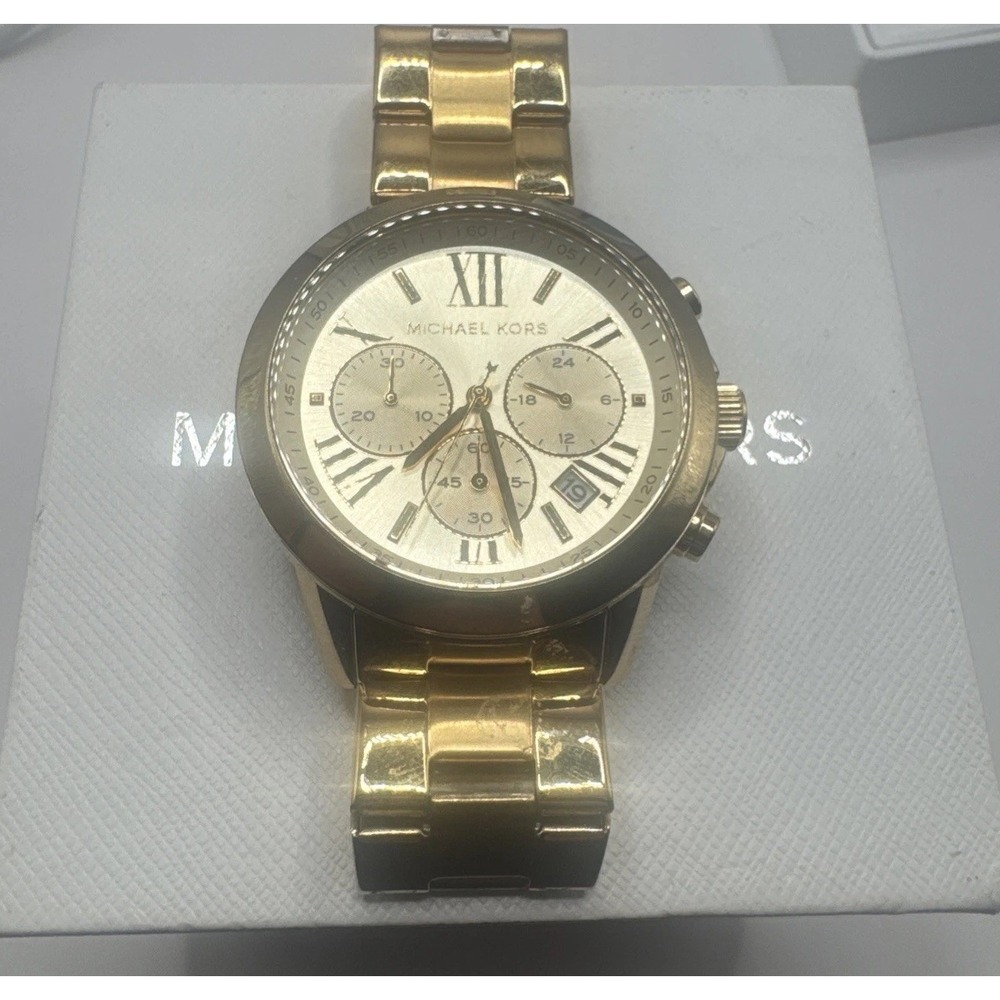 Michael Kors Runway MK5777 Men's Stainless Steel Analog Dial Quartz‎ Watch RQ50